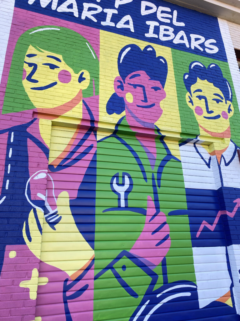 Mural inclusivo en el IES Maria Ibars