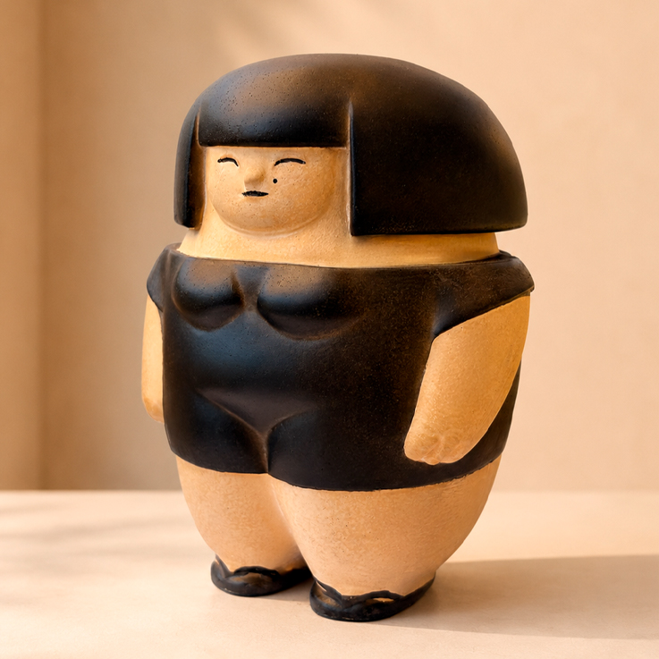 Japan Doll Black Soul, figura de autor en edición limitada 1 de 25 de ICONS by Hugo Giner.