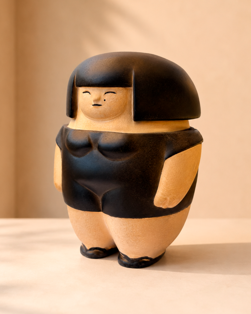 Japan Doll Black Soul, figura de autor en edición limitada 1 de 25 de ICONS by Hugo Giner.