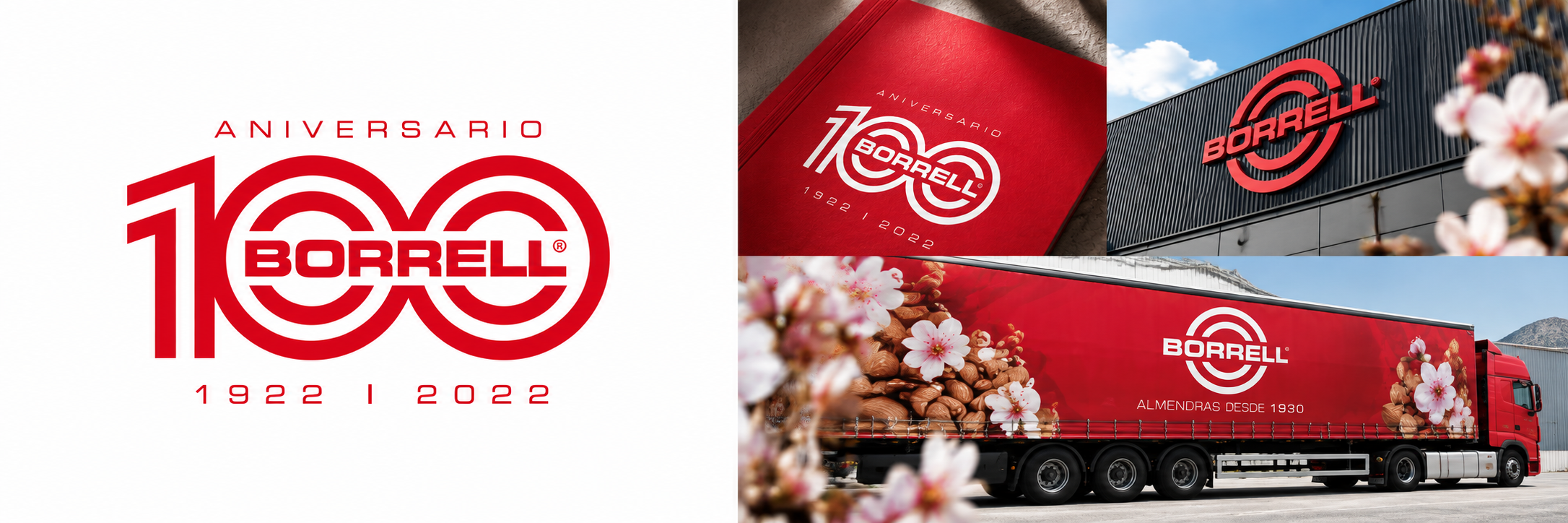 Identidad visual de Borrell 100 aniversario