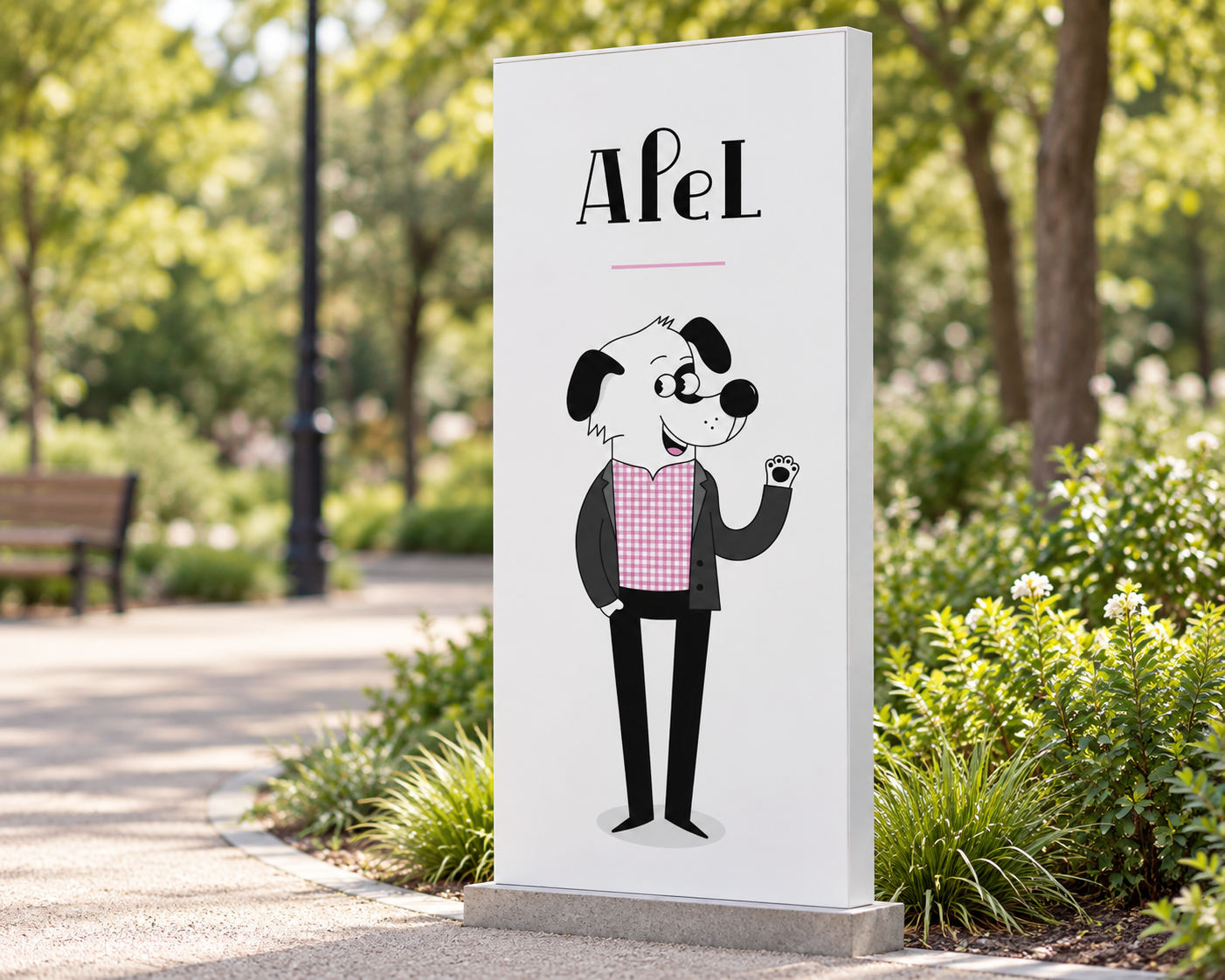 Propuesta de señal de APEL en un parque