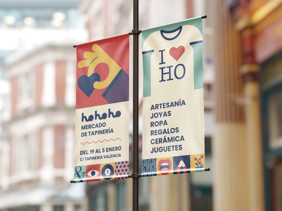Ho Ho Ho · identidad e ilustración para Mercado de Tapinería